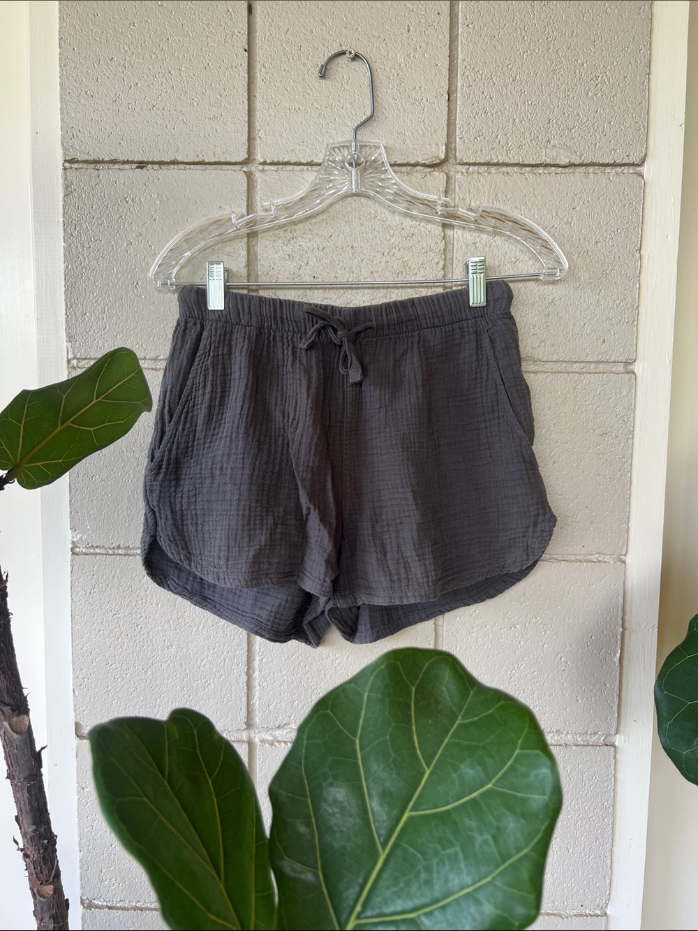 stars above Lightweight Drawstring Athletic Shorts - Charcoal